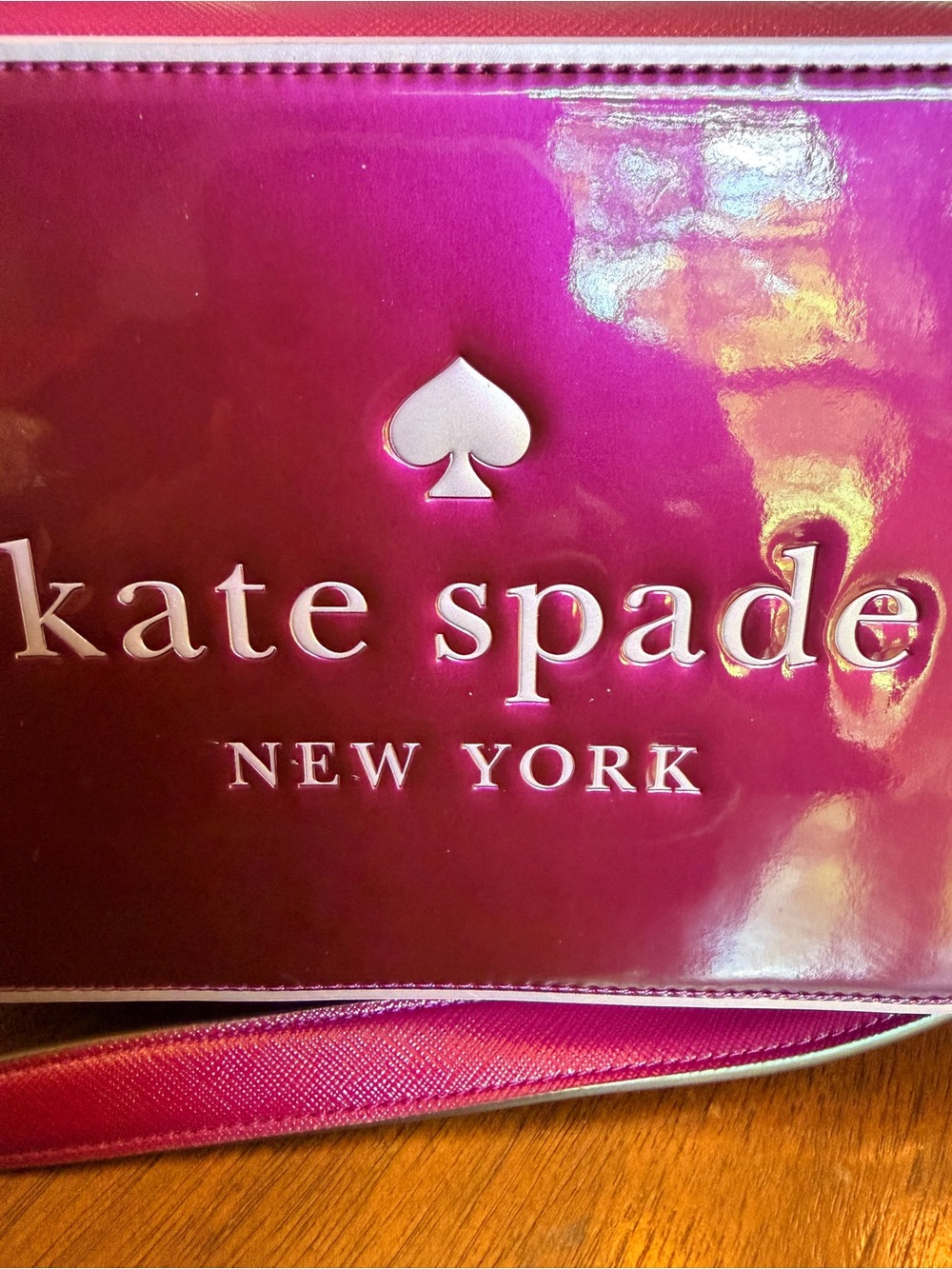 Kate Spade Oh Snap Mini Camera Bag β Dark Raspberry Multi Crossbody (VGUC) - Picture 5 of 17